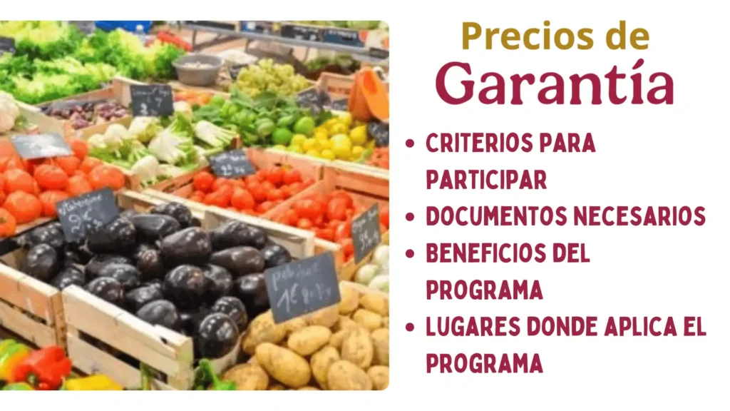Precios de Garantía